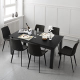 Giantex Dining Table for 6, Rectangular Kitchen Table with 330Lbs Capacity, Stable Structure