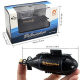 Tipmant Mini Remote Control Nuclear Submarine Toy RC Boat Electric Water Kids Birthday Gifts (Black)