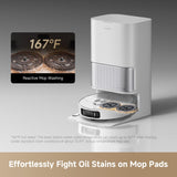 DREAME L40s Ultra AE Robot Vacuum and Mop Combo, 19,000Pa Suction, Self Emptying Dust Box, Flexible Mop & 167℉ Self Cleaning Washboard, Diverse Brush Selection, All-in-One Station, Auto Refill
