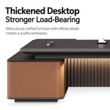 HHEvergreenEnsemble Executive Desk with Thickened Desktop (86.61IN)