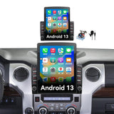 Car Stereo Radio Compatible with Toyota Tundra 2014-2021 with Wireless CarPlay Android Auto, Android 15 Head Unit, 9.7 Inch Touchscreen Support Bluetooth, FM/GPS/WiFi/Mirror Link/Backup Camera