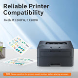 Nestink MC240W Toner Cartridge Compatible with Ricoh M C240FW, P C200W Laser Printers, High Yield 4500 Pages, Includes Chip（BK/C/Y/M, 4-Pack）