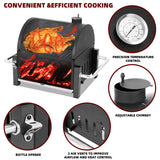 Portable Charcoal Grill, Tabletop Outdoor Barbecue Smoker, Small BBQ Grill for Outdoor Cooking Backyard Camping Picnics Beach by DNKMOR