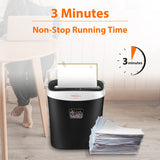 Paper Shredder for Home Office,VidaTeco 10-Sheet Cross-Cut Shredder with US Patented Cutter,Also Shreds Card/CD/Clip,Paper Shredding Machine for Home Use Heavy Duty with Jam Proof,3.9-Gallon Bin VidaTeco