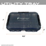 FROGG TOGGS Waterproof Utility Box, Tackle Storage, Dry Box, Customizable Tackle Tray