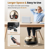 BOB AND BRAD Foot Massager Machine with Heat and Remote, Fits up to Size 14, FSA Eligible HSA Shiatsu Deep Kneading Foot Massager for Plantar Fasciitis and Neuropathy