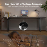 Standing Desk, 71x32 Inches Rectangle Stand Up Desk with 4 Legs, Dual Motor and Memory Controller
