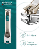 MR.GREEN Nail Clipper 4Pcs Set, Stainless Steel Manicure Pedicure Set, Medical Grade Grooming Kit with Travel Case Gift Box for Man & Woman