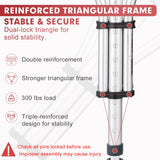 Muyege.Duan Aluminum Underarm Crutches for Adults & Seniors, Adjustable Height 38.2-61.8 in (16 Levels), Lightweight 2.0 lb Each, 300 lb per Pair, Non-Slip Tips, Tool-Free Setup, Push-Pin Locking