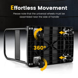 S AFSTAR Folding Platform Truck, Push Cart Dolly with 360° Swivel Wheels & 440lb Weight Capacity, Moving Hand Truck, Foldable Flatbed Cart, Push Cart Dolly for Loading and Easy Storage (28" x 19") S AFSTAR