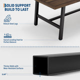 Long Large Kitchen Table with Sturdy Metal Frame, Rectangular Counter for Dinner, Kitchen, Dining Room