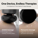 Rally Orbital Massager – Low Impact, High Performance Cordless Full-Body Recovery Device - 3 Attachments, Whisper-Quiet Calm Tech – Elite Muscle Relief for Athletes & Everyday Wellness