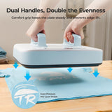 Heat Press Machine for T Shirts - Portable 12X10 Heat Press with Pressure Display
