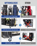 Mythinglogic 3 Golf Bags Storage Organizer-Extra Large Size Fits 3 Full Size Golf Bags Mythinglogic