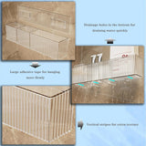 Lae Nuvole Wall Organizer, 2-Pack Clear Adhesive Shelves for Narrow Space