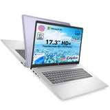 HP 17.3" Touchscreen Laptop w/Microsoft 365, 16GB RAM, 1TB SSD+128GB UFS, Webcam w/Shutter, Fingerprint Reader, Backlit Keyboard, Microsoft Copilot Key, Intel Quad-Core CPU, Win11, Lavender
