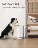 Small Bathroom Trash Can with Lid Soft Close, Step Pedal, 5 Liter / 1.3 Gallon Stainless Steel Garbage Can