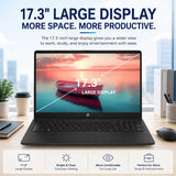 HP 17.3" Large Screen Laptop, Latest Intel Core 5 Processor, 64GB RAM, 1TB SSD, 2026 Edition, Full-Size Keyboard with Num Pad, Wi-Fi 6, Windows 11 with Copilot, Comfortable Laptop for Everyday Use