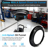 Oil Drain Extractor 18.5 Gallon Wheeled and Adjustable Height Funnel