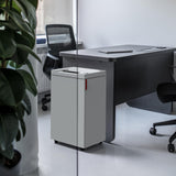 Cross Cut Deskside Commercial Paper Shredder, Continuous Operation, 6-8 Sheet Feed Capacity, 9-Gallon Bin