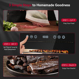 Food Dehydrator 650W, 8 Stainless Steel Tray Dehydrating Machine with Digital Timer & Temp Control (95℉-167℉), Quiet Powerful Jerky Dryer for Beef, Fruits, Herbs, Dog Treats, Veggies