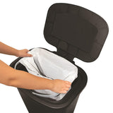 Glad 20 Gallon Trash Can - Plastic Kitchen Waste Bin with Odor Protection of Lid