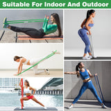 WIKDAY Resistance Bands, Pull Up Assistance Bands, Workout Bands, Heavy Exercise Bands Set with Door Anchor, Elastic Bands for Body Stretching, Training at Home/Gym for Men & Women
