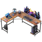 DUMOS 66" L Shaped Gaming Computer Desk, Sturdy Corner Table