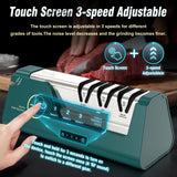 Professional Electric Knife Sharpener with 100% Diamond Abrasives & Precision Angle Guides, 3-Speed Variable 4-Stage Open Touch-Screen Knife Sharpener for Straight, Serrated Edges, Scissors & Axes