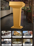 Professional Black Wood Lectern Podium for Presentations, Lectures, Events – Versatile Large Pulpit for Home, Office, Restaurant, Church & Conference Use