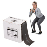THERABAND Resistance Band 50 Yard Roll, Special Heavy Black Non-Latex Professional Elastic Bands For Upper & Lower Body Exercise, Physical Therapy, Pilates, & Rehab, Dispenser Box, Level 6