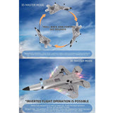XMFHANG RC Plane 4 Channel, F22 Remote Control Airplane, 2.4GHZ RC Jet Fighter with 6-Axis Gyro Stabilizer, 3D/6G Mode, 2 Batteries, RC Fighter Aircraft Plane for Adults Beginners