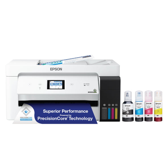 Scanner, Copier, Fax, Ethernet and Printing up to 13 x 19 Inches, White Epson