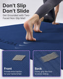 Large Yoga Mat (75 * 52 * 1/2inch),Extra Wide TPE Exercise Mat,Non-Slip Workout Mat for Pilates, Fitness, Barefoot, Home Gym Studio with Strap and Towel