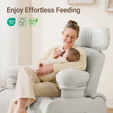MAMAZING Lullapod Max Power Nursery Rocking Chair with Electric Armrests