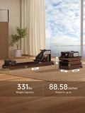 KINGSMITH Magnetic/Water Row Machine for Home Rower 331LB Weight Capacity, Folding Rowing Machine with LED Monitor, App Supported, Tablet Holder, Comfortable Seat, Trifold Home Rowing Machine Walnut