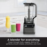Ninja Professional Blender | Smoothie Blender, Drink Mixer, Grinder, Ice Crusher | Total Crushing™ Technology, Auto-iQ™ Smart Presets, Professional 1200W Power, XL 72oz Pitcher | Dark Grey | BR201AMZ