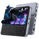 Tylvx Mini PC 5.7" Touchscreen Handheld Computer, 8GB RAM 256GB SSD, N95 up to 3.4GHz, Win 11, Backlit Keyboard, WiFi6 BT5.2, Dual Type-C, HDMI 2.1 DP, Small Portable PC