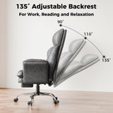 Big and Tall Office Chair, Flip Armrests for Pets & Cross Legged Sitting