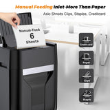 100-Sheet Auto Feed Paper Shredder with Wheels – High-Capacity, Quiet, Cross-Cut for Home & Office