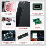 Beelink SER5 Mini PC, AMD Ryzen 5 5500U 16G DDR4 480G NVMe SSD Win 11 Pro