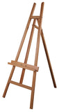 M&T Displays Wooden Modern Art Easel – Adjustable Beechwood Tripod Painting Canvas Holder with Storage Tray, Floor Easel Stand for Artists, Galleries, Weddings, Events, Signs, Classrooms, and Studios