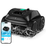 (2026 Upgrade) WYBOT C1 Cordless Robotic Pool Vacuum for Inground Pools, Above Ground Pool Cleaner 4-in-1 Wall & Waterline Cleaning Up to 1,614sq.ft, 150mins Smart Navigation, App Support
