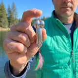 UAIAGM Gag Fishing Lures Set Metal Luminous Sequin Spoons Funny Top Water Bass Fishing Lures Fishermen Gear Spinner Baits Freshwater Saltwater Equipment Fishing Hook for Fishing Lover Men(Silvery)