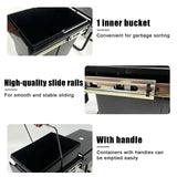 Pull-Out Trash Bin for Cabinet Door, PP Material, Heat & Cold Resistant, with Handle Design, Ideal for Kitchen, Office, Bathroom, Space-Saving Solution