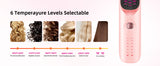 10000mAh Cordless Hair Straightener Comb Brush 5S Fast Heating for Travel - 300M Negative Ions