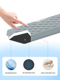 2-in-1 L-Shaped Desk Elbow Pads & & Mouse Pad Set with Wrist Rest, Gray