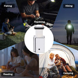 4Pack Solar LED Rechargeable Emergency Camping Lantern, Warm White Solar Rechargeable, Rechargeable Type C garageangle