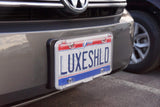 Luxe Shield, Premium Clear License Plate Cover incl Stainless Steel Screws | Durable and Weatherproof Clear License Plate Protector | One-of-a-Kind Design | Proudly Made in the USA