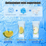 uiexitra Hydrogen Water Bottle, Hydrogen Rich Water Generator, Rechargeable Portable Glass Hydrogen Water Ionizer Machine with SPE and PEM Technology, for Daily Office Home Travel and Fitness Drinking